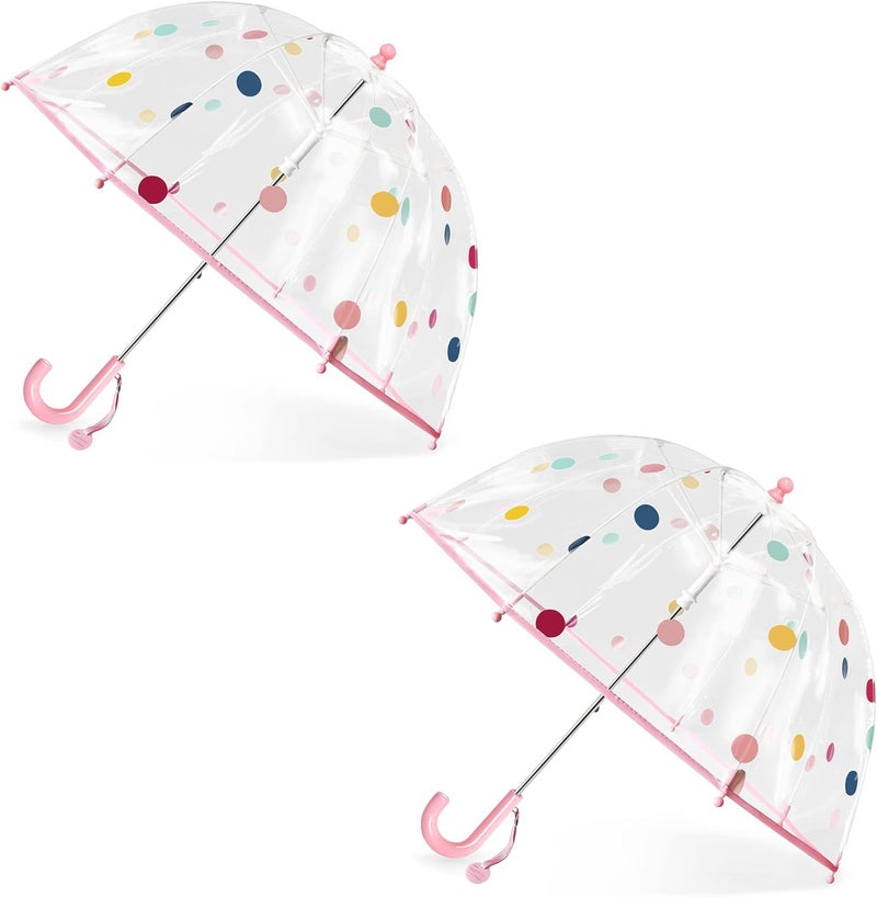 RONIARE Kids Clear Bubble Umbrellas for Rain Dome Windproof Umbrella for Kid Girls and Boys - Image 1
